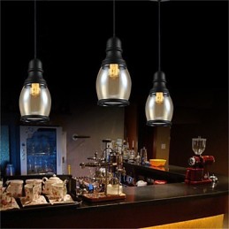 Retro osvetlenie Loft Lights Sklenené závesné svietidlo