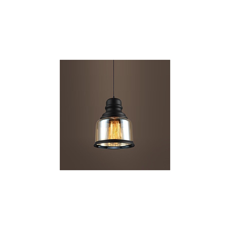 Retro osvetlenie Loft Lights Sklenené závesné svietidlo