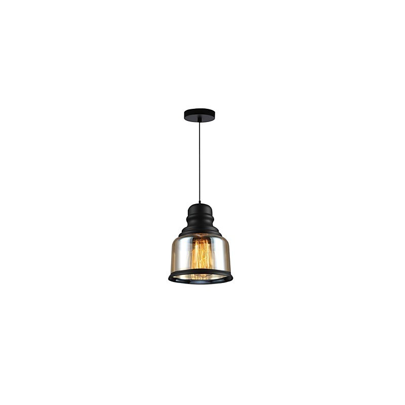 Retro osvetlenie Loft Lights Sklenené závesné svietidlo