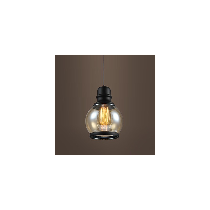 Retro osvetlenie Loft Lights Sklenené závesné svietidlo