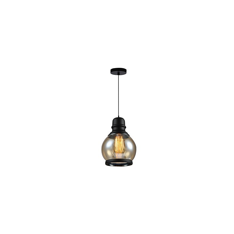 Retro osvetlenie Loft Lights Sklenené závesné svietidlo
