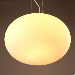 Mliečne biele sklo Creative Cafe Jednoduchý prívesok
