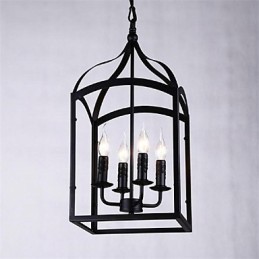Moderná súčasná tradičná klasická rustikálna lóža retro lampáš vidiecky glóbus s kovovým príveskom v mini štýle