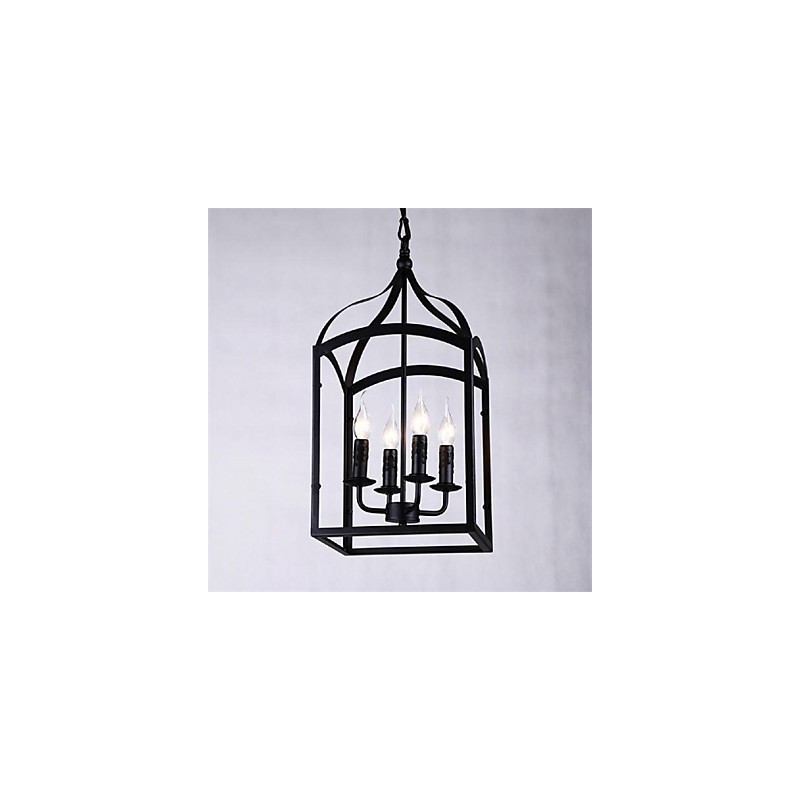 Moderná súčasná tradičná klasická rustikálna lóža retro lampáš vidiecky glóbus s kovovým príveskom v mini štýle