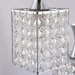 3 svetlá Kovový rám K9 Crystal Luster Droplight Send Žiarovka