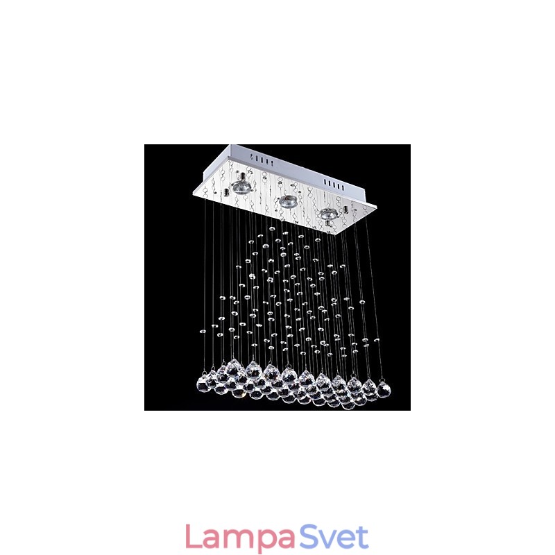 Moderná súčasná tradičná klasická rustikálna chata Vintage Country Island Crystal Mini štýl galvanicky pokovovaná