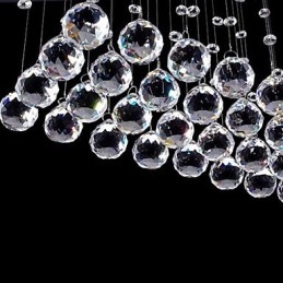Moderná súčasná tradičná klasická rustikálna chata Vintage Country Island Crystal Mini štýl galvanicky pokovovaná