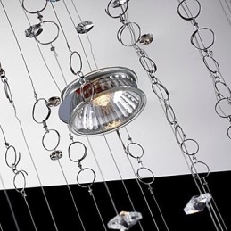 Moderná súčasná tradičná klasická rustikálna chata Vintage Country Island Crystal Mini štýl galvanicky pokovovaná