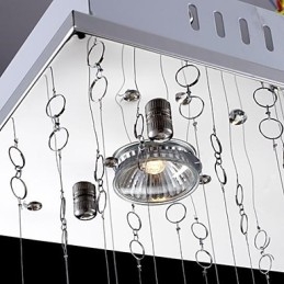 Moderná súčasná tradičná klasická rustikálna chata Vintage Country Island Crystal Mini štýl galvanicky pokovovaná
