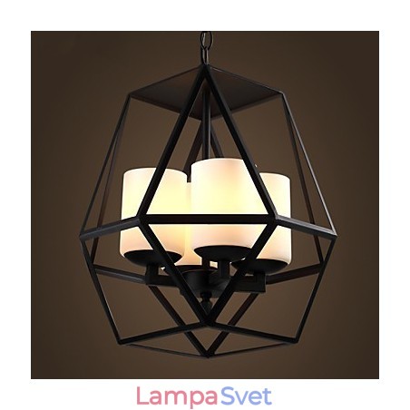 Najvyššia úroveň Americange Vintage čierna Iron Lamp Moderný luster Luster 4 svetlá Najvyššia úroveň Americange Vintage čierna Iron Lamp Moderný luster Luster 4 svetlá