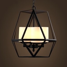 Najvyššia úroveň Americange Vintage čierna Iron Lamp Moderný luster Luster 4 svetlá