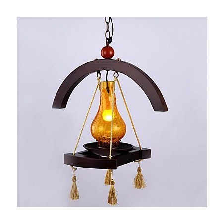 Závesná lampa Americange z masívneho dreva Závesná lampa Americange z masívneho dreva