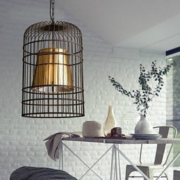 Luster Rustic Lodge Drum Metal