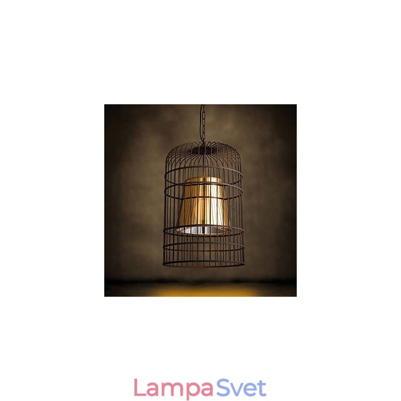Luster Rustic Lodge Drum Metal