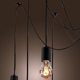 Luster Vintage Design Žiarovky zahrnuté Living 10 svietidiel Závesné svetlo