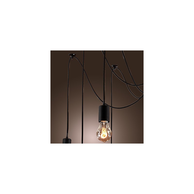 Luster Vintage Design Žiarovky zahrnuté Living 10 svietidiel Závesné svetlo