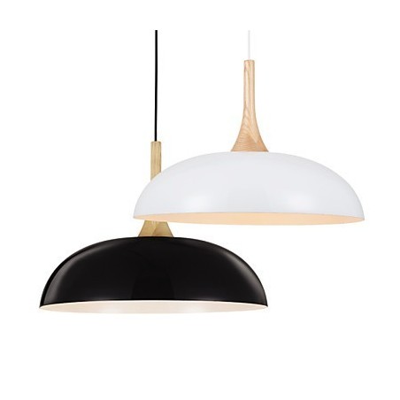 Mini umelecká závesná lampa 1 Svetlá Moderná Jednoduchosť Čiernobiela povrchová úprava Hliníkové a drevené závesné svietidlo Mini umelecká závesná lampa 1 Svetlá Moderná Jednoduchosť Čiernobiela povrchová úprava Hliníkové a drevené závesné svietidlo