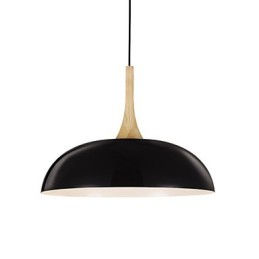 Mini umelecká závesná lampa 1 Svetlá Moderná Jednoduchosť Čiernobiela povrchová úprava Hliníkové a drevené závesné svietidlo