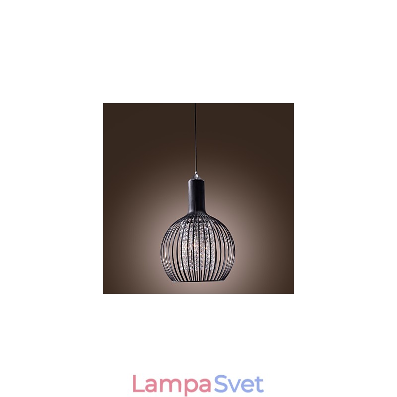 Moderná súčasná lampa s krištáľovým mini štýlom galvanizované závesné svietidlo