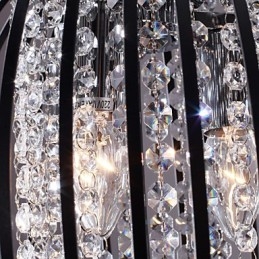 Moderná súčasná lampa s krištáľovým mini štýlom galvanizované závesné svietidlo