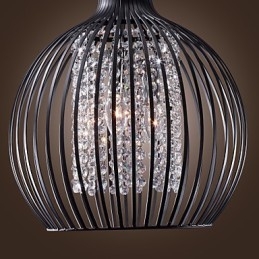 Moderná súčasná lampa s krištáľovým mini štýlom galvanizované závesné svietidlo