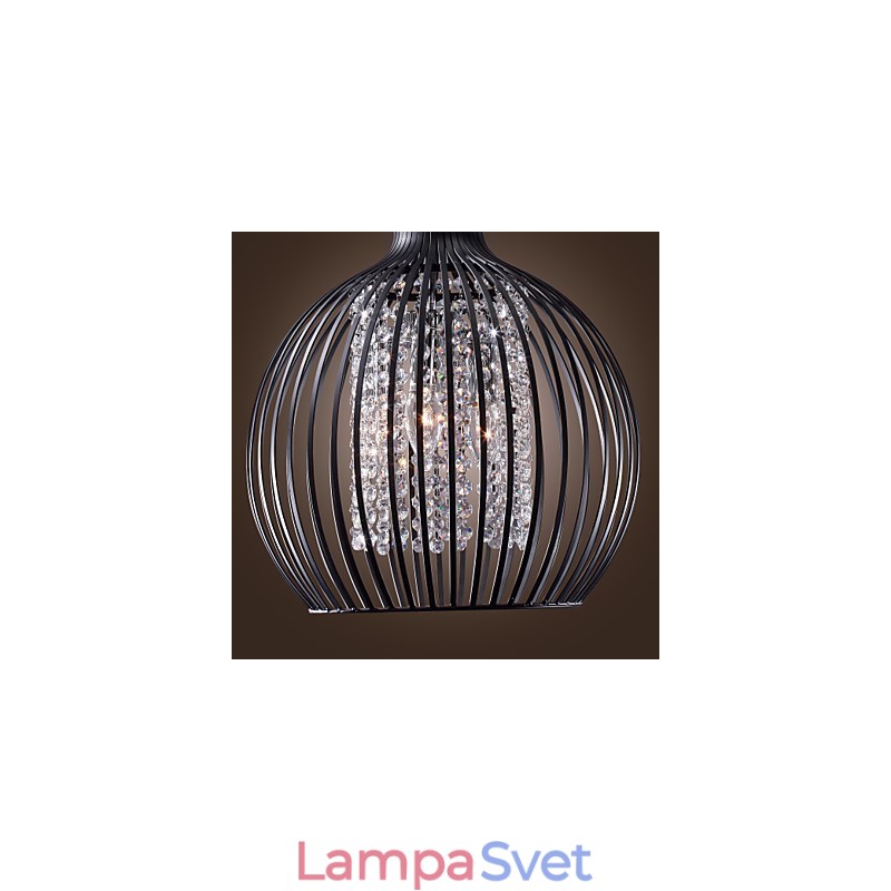 Moderná súčasná lampa s krištáľovým mini štýlom galvanizované závesné svietidlo