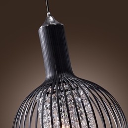 Moderná súčasná lampa s krištáľovým mini štýlom galvanizované závesné svietidlo