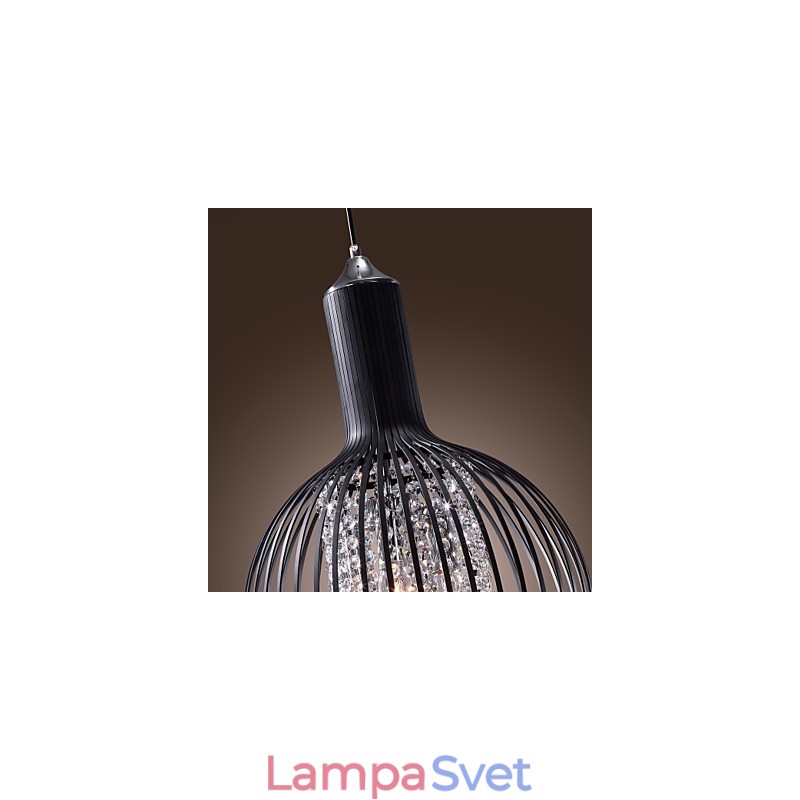 Moderná súčasná lampa s krištáľovým mini štýlom galvanizované závesné svietidlo