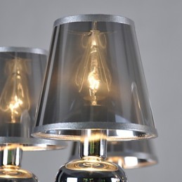 Vintage Luster 6 Light Classic Fabric Metal Paint