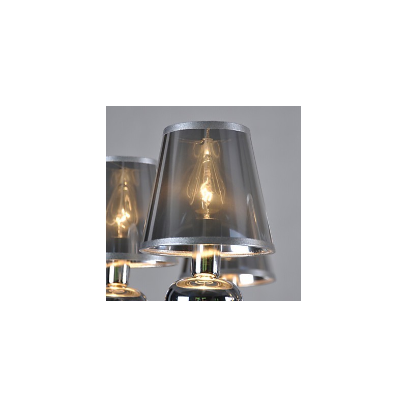 Vintage Luster 6 Light Classic Fabric Metal Paint