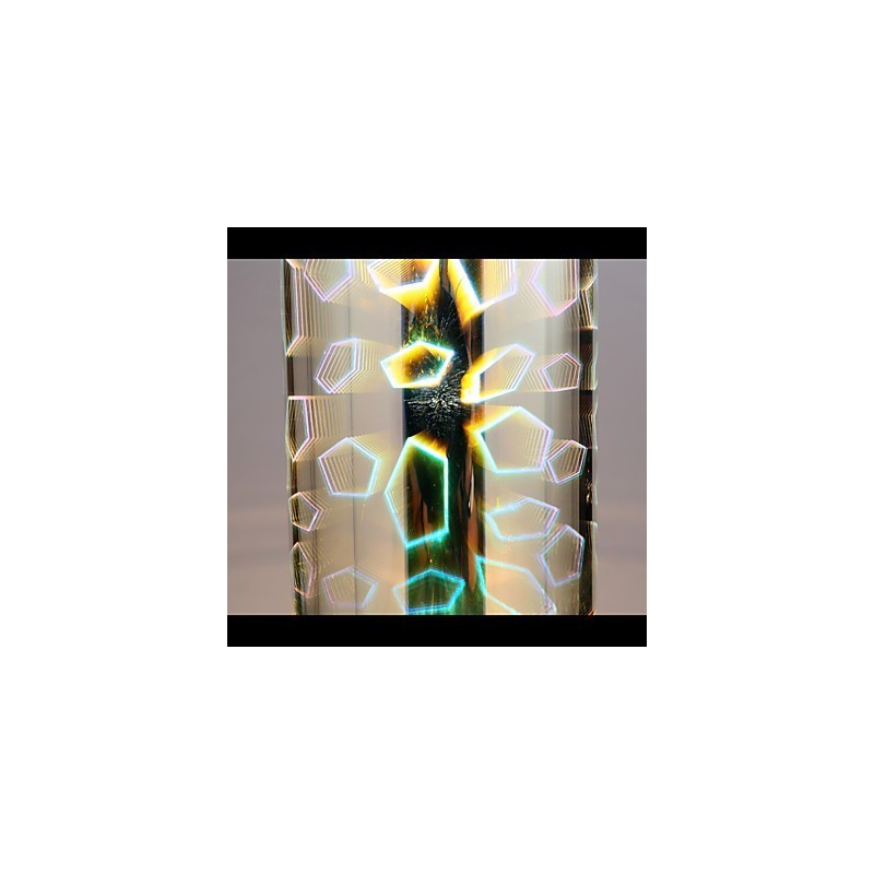 Vysnívané laserové gravírovanie Chrómovaná lampa 3 Rovná