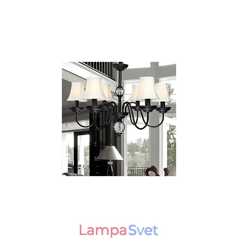 Moderný súčasný kovový luster
