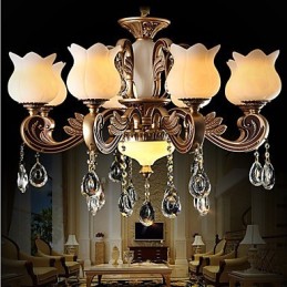 Európska krištáľová závesná lampa a luxusná lampa