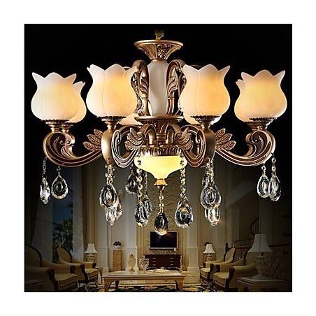 Európska krištáľová závesná lampa a luxusná lampa