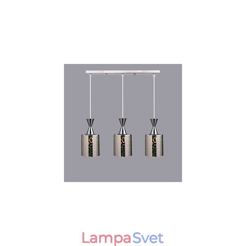 Lampa Dream laser Graving Chrome Plated 3 Straight