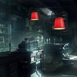 Luster Tradičný klasický retro lampáš kovový