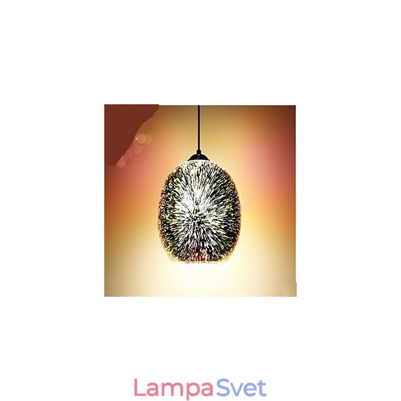 Jednoduchý stolík 3D sklenený kreatívny prívesok