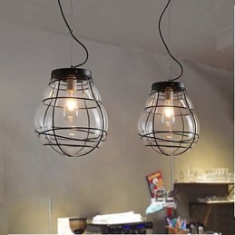 Severná Európa Jednoduchá moderná kreatívna sklenená retro závesná lampa