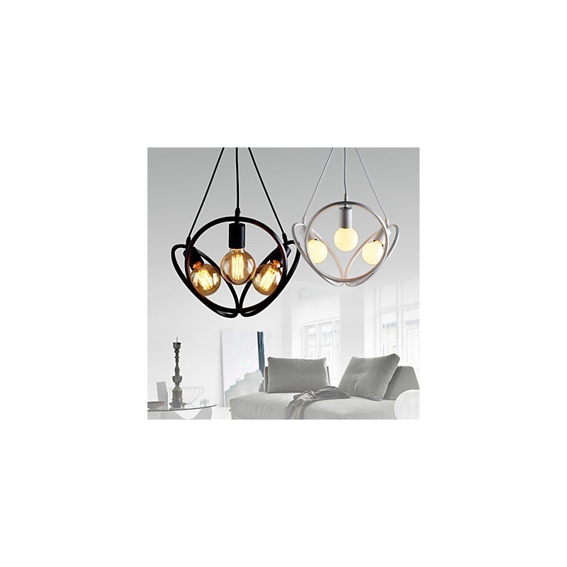 Luster s 3 svetlami Tradičné klasické retro kovové