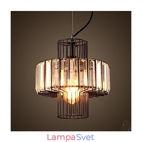Americká vidiecka krištáľová malá závesná lampa Americká vidiecka krištáľová malá závesná lampa