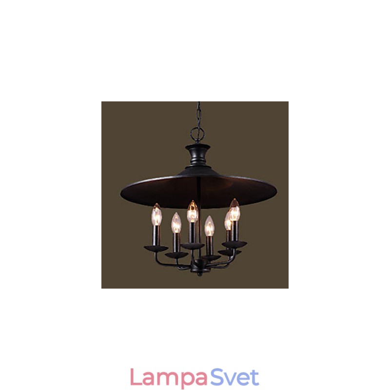 Americký vidiecky severský sviečkový luster
