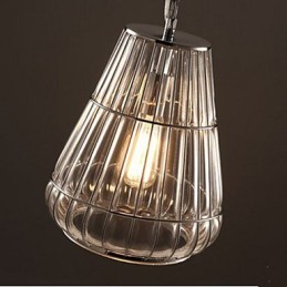 Závesná sklenená lampa v americkom štýle Industrial Wind Cafe
