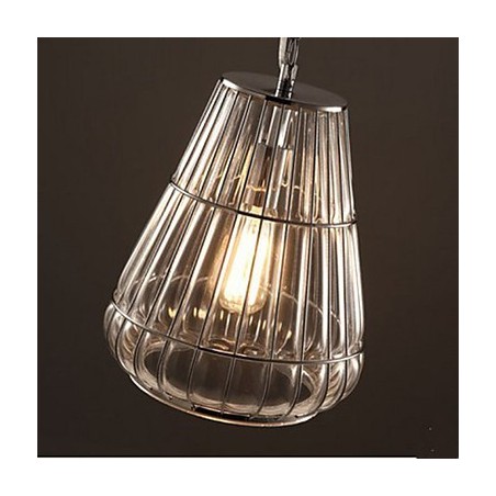 Závesná sklenená lampa v americkom štýle Industrial Wind Cafe Závesná sklenená lampa v americkom štýle Industrial Wind Cafe