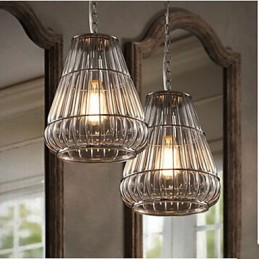Závesná sklenená lampa v americkom štýle Industrial Wind Cafe