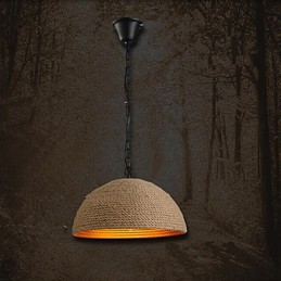 Vintage kovaný luster Kreatívny priemyselný konope