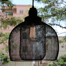American Retro Birdcage Shape Iron Art Luster