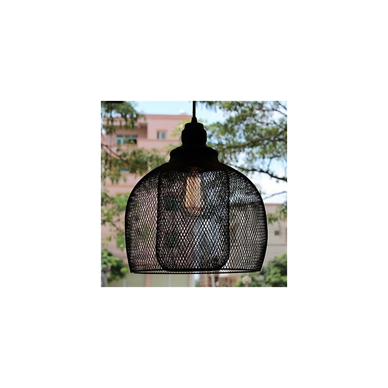 American Retro Birdcage Shape Iron Art Luster