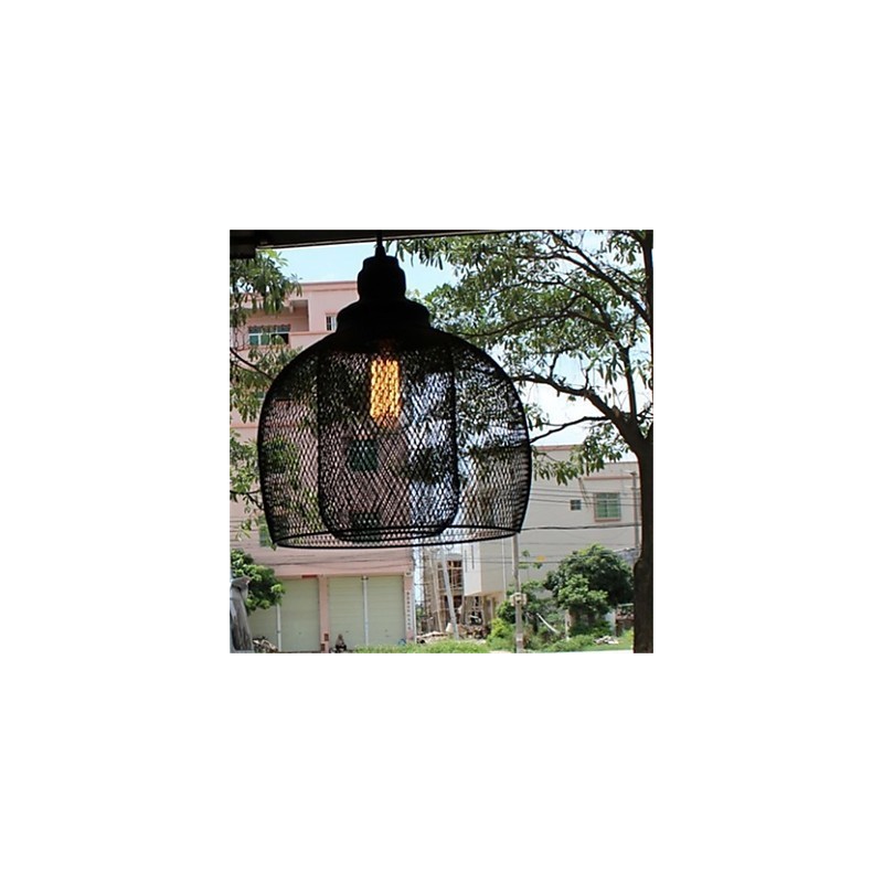 American Retro Birdcage Shape Iron Art Luster