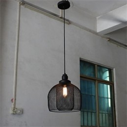 American Retro Birdcage Shape Iron Art Luster