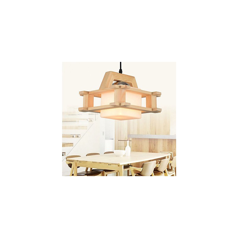 Lampa z masívneho dreva